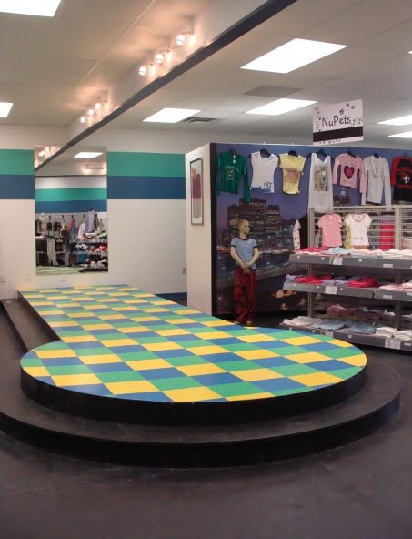 Original runway inside the early NuWaka store