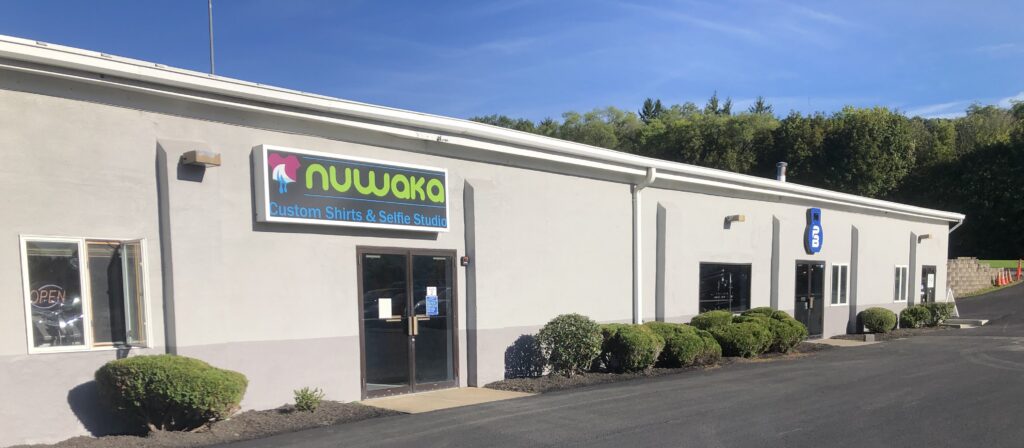 NuWaka Custom Shirts & Apparel storefront in Vestal, New York